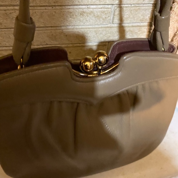 ANDES Elegant Taupe Women's Handbag - Picture 2 of 7